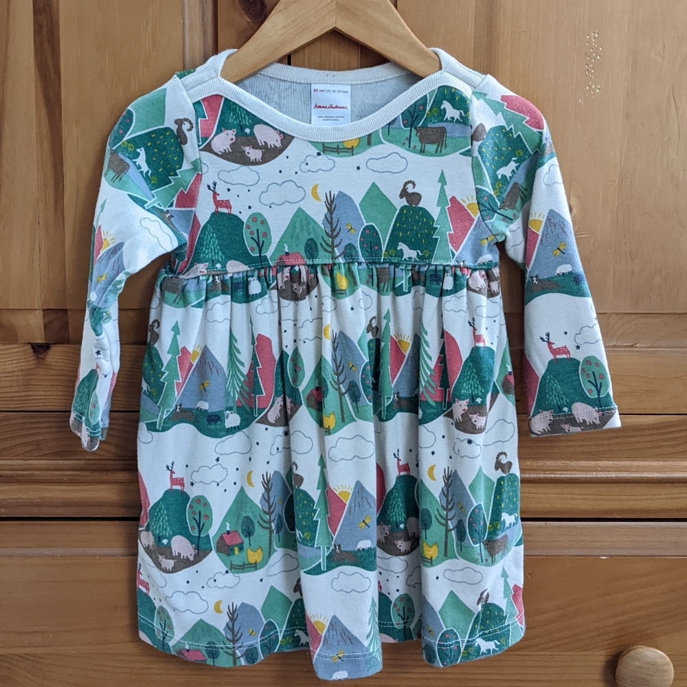 Hanna Andersson 18-24 month dress and bloomer farm pattern
